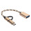 2Pcs Type C 2 In-1 OTG Transfer Wiring Adapter Electronic Transfer Connector USB3.0(Gold ) 2