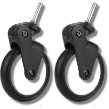 Babyzen Yoyo Stroller with Rubber Front Wheel Accessories for Yoya Vovo Carriage Tools Included (1 Pair Front) - Excellent Quality Hwy