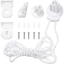 Roller Blind Fittings Kit, Roller Blinds Brackets with Beaded Chain, Curtain Roller Accessories For-haoyi hwyC