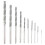 10 Pieces Diamond Drill Bits Set Twist Diamond Tip Drill Bit Heavy Duty Mini Diamond Drill Bit Set c 1
