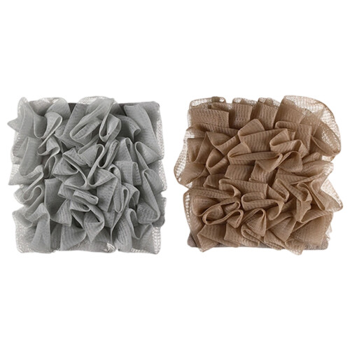 Durable Loofah Scrubber With Soap Pocket Rich Foaming