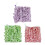 3PCS Efficient Bath Puff with Soap Holder-Pink greenPurple 1