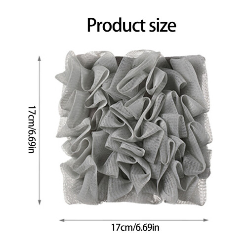 Durable Loofah Scrubber With Soap Pocket Rich Foaming 2