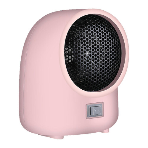 Mini Heater Fast Heating Overheating Protection Small Space Warmer for Home Table Pink EU Plug 220V 1
