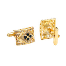 Sophisticated Round Cufflinks for Men Featuring Cubic-A