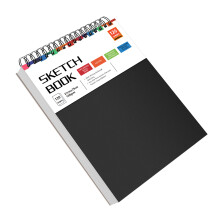 Hardcover Sketch Book Tearable Sketching Pad Twin Coil-A