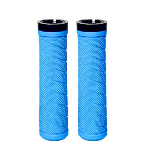 2Pcs Bicycles Handle Grip Cover Antislip Handle Sleeve-blue
