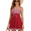 Quick Drying Supportive Swimsuit for Women Polyester-Red XL 1
