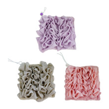 3PCS Shower Puff Bath Sponge with Builtin-PinkAndPurple khak