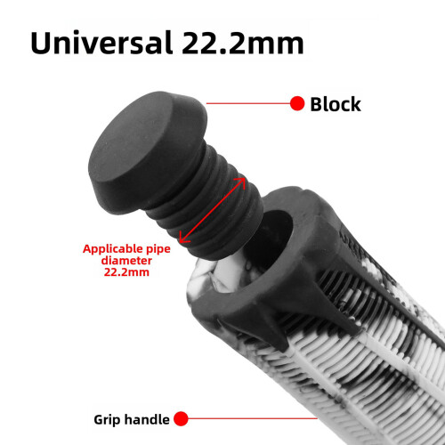 Shock Absorption Handle Cover Bikes Handlebar-black and white 1