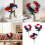 Artificial Patriotic Flower Simulation Plastic Flower For-Rose 3