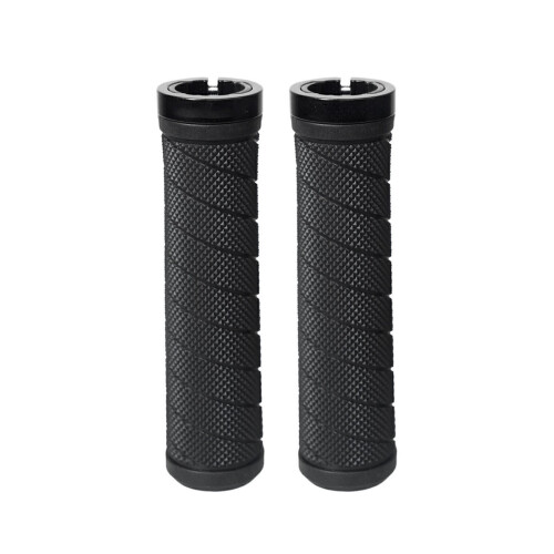 2Pcs Bicycles Grip Handle Cover Bicycles Handlebars Grip-Black