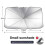 (Small) Car Sunshade Windshield Sun Shade, Titanium Silver Cloth Foldable Windshield Sun Shade Umbrella 1