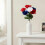 Artificial Patriotic Flower Simulation Plastic Flower For-Rose 5