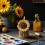 Sunflowers Tree Trunk Silicone Mould For Crafting Aromatherapys 4