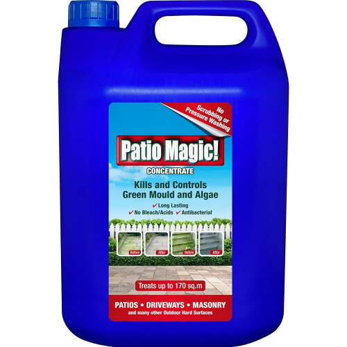Patio Magic 5L Concentrate | Mould Algae & Moss Cleaner