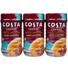 Costa Instant Creamy Cappuccino Coffee, 3 X 255g