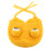 Small Dog Knitted Hat Yellow Polyester Winter Warm 13