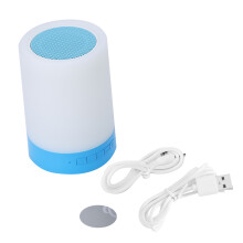Glødende melodier, gave til tenåringer, bærbar nattbordslampe med berøringskontroll Bluetooth-høyttaler, dimbar farget LED-nattlys, lang