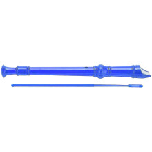 8?Hole Clarinet ABS Transparent with Cleaning Rod Portable Treble Wind InstrumentDark Blue