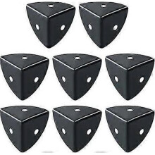 Metal Corner Guards, Black Stainless Steel Metal Corner Guards, 8 Pack