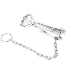 Cow Nose Pliers Stainless Steel Cattle Nose Ring Pliers with Chain Cattles Traction Clamp