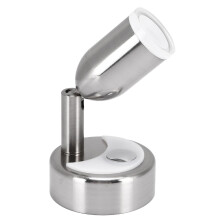 DC12V RV Reading Light Bedside Lamp 3W Warm White LED 3000K with Blue Decor Light for Boats Caravan Yacht Ship Camper