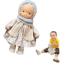 (01 Vinyl) Handmade Waldorf Dolls for Girls - Cute Soft Plush Toys Stuffed Dolls Cuddly Companions Unique Gifts for Kids
