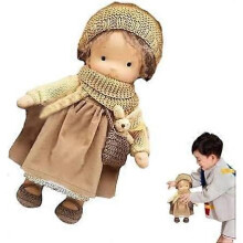 (03 Vinyl) Handmade Waldorf Dolls for Girls - Cute Soft Plush Toys Stuffed Dolls Cuddly Companions Unique Gifts for Kids