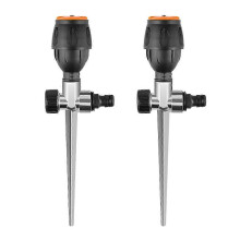 2pack Gear Drive Sprinkler, 360-Degree Automatic Sprinkler for Efficient Lawn Watering