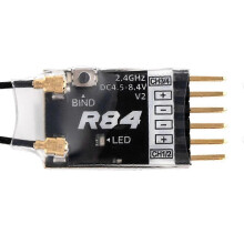 For Radiomaster R84 V2 4CH Compatible PWM RC Receiver for Frsky D8 D16 SFHSS Radiomaster TX12 T16S T