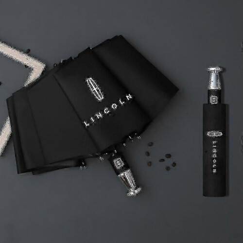 (Lincoln) Rain Windproof 10-bone Auto Logo Umbrella