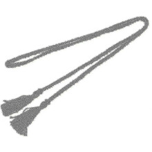 Woven Tassel Belt Knot Decorated Waist Chain Waist Rope Navy Blue