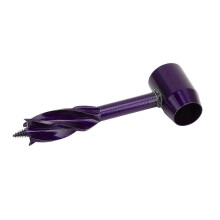Auger Drill Bit Multifunctional Carbon Steel High Hardness Incisive Woodworking Hand Drill Bit for Wood Purple