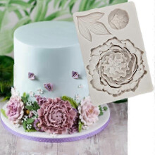Peony Mould Fondant Cake Decorating Tools Silicone Molds Sugarcrafts Chocolate Baking Tools for Cakes Gumpaste Form