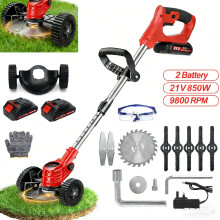 3 in 1 Wireless(Cordless) Electric 21V Grass Trimmer Strimmer Garden Edger Cutter with 2 x 2000mAh Battery