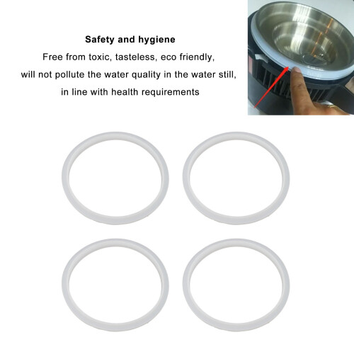 4Pcs Silicone Water Distiller Sealing Ring 6L 2