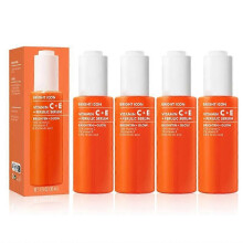 (4PCS)1-5x suitable for SKIN Bright Icon Vitamin C + E + Ferulic Serum, Brightening & Soothing Face Serum, Helps Even Skin Tone, Vegan & Cruelty-Free