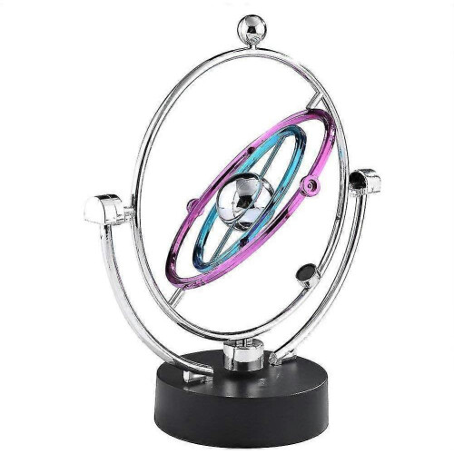 Electronic pendulum ball perpetual motion physical science toy globe office ornaments - DD01