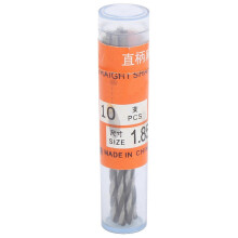 10Pcs Twist Drill Bit Straight Shank High Speed Steel Hole Puncher Industrial Supplies 1.85mm