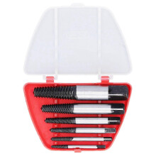 6Pcs Screw Extractor Efficient Fast Carbon Steel Lightweight Portable Screw Removal Tool for Broken Screw