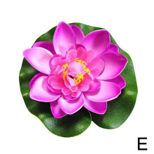 (Purple) 10cm Artificial Lotu s Garden/Fish Tank Decor Pray for Love, Peace& Prosperity
