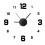 Creative DIY Wall Clock Without Frames Home Silent Clock Office Wall Decoration 3