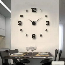 Creative DIY Wall Clock Without Frames Home Silent Clock Office Wall Decoration