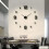 Creative DIY Wall Clock Without Frames Home Silent Clock Office Wall Decoration 1