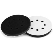 2 Pcs 125mm Tampon de Ponage Souple, Tampon Interface en ponge pour Disques de Ponage (8 Holes)