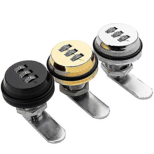 Combination Lock1pack3-digit Password Security Padlock Keyless 20mm Cam Lock 1