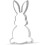 12.7 cm Easter Bunny Cookie Cutter - Stainless Steel - 2