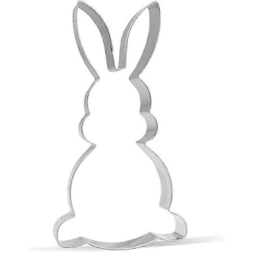 12.7 cm Easter Bunny Cookie Cutter - Stainless Steel - 1