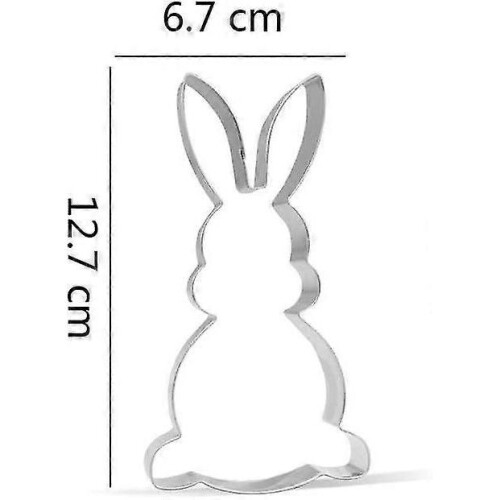 12.7 cm Easter Bunny Cookie Cutter - Stainless Steel - 2